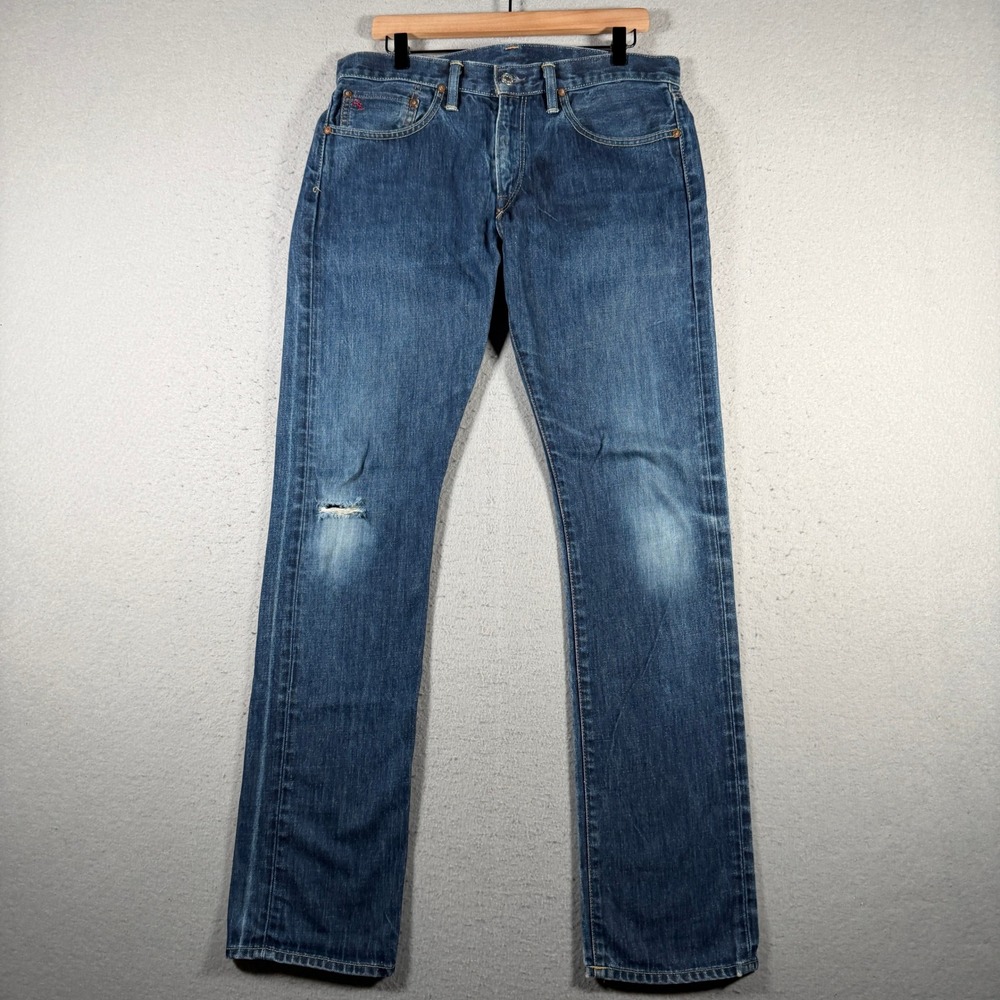 Polo Ralph Lauren Slim Fit Jeans‎ Mens 32x32 Blue Riverside Wash R66SD54-SLIM ST